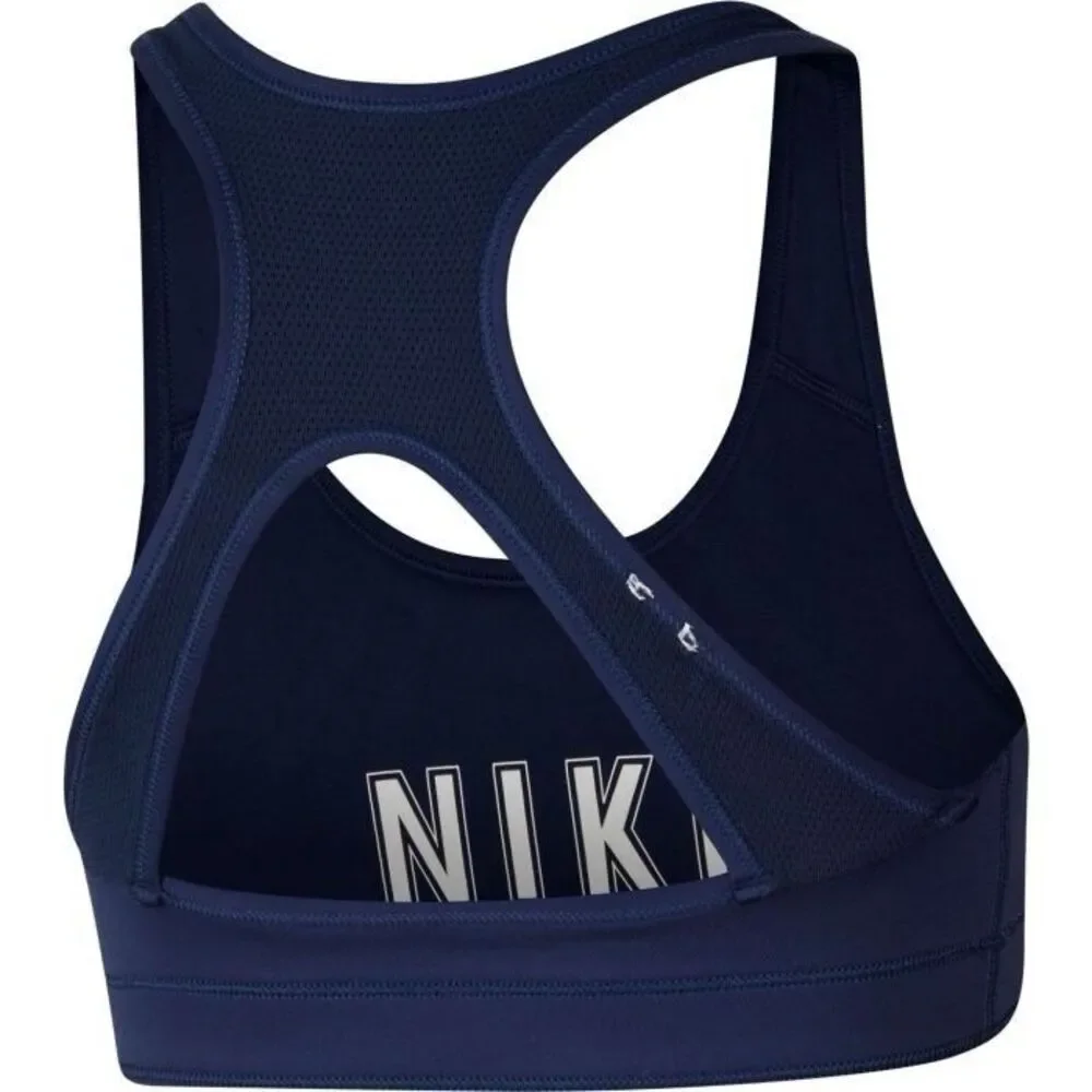 NIKE Girls Reversible Sports Bra, Size M, Navy Blue Purple Floral